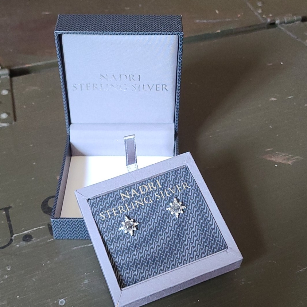 Nadri Sterling Silver Earrings